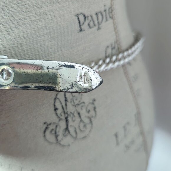 Vintage Ralph Lauren Chain Belt Small Silver Metal - Picture 3 of 9